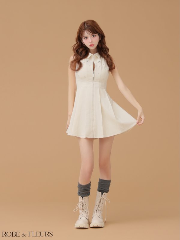 アイボリー モデル：まりん　身長：164cm　着用サイズ：Sサイズ