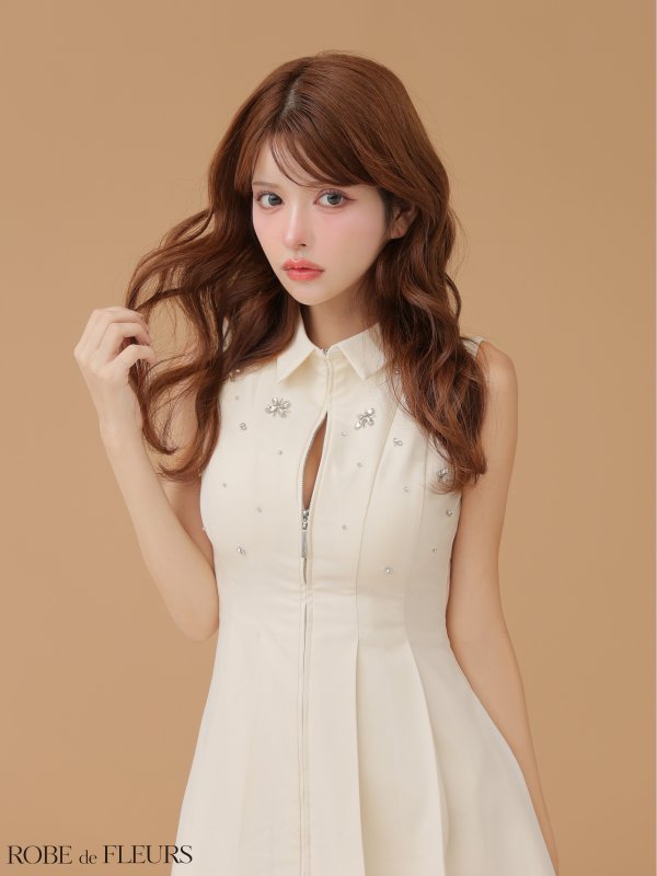 アイボリー モデル：まりん　身長：164cm　着用サイズ：Sサイズ