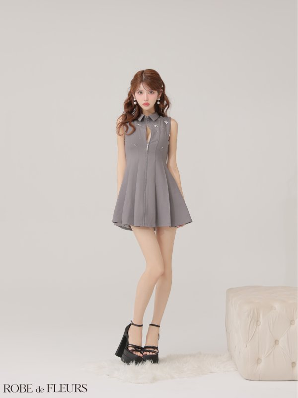 グレー モデル：まりん　身長：164cm　着用サイズ：Sサイズ