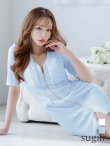 画像11: 【IRMA/イルマ】バストギャザー/ 袖あり/ 半袖/ フロントジップ/ タイト/ ミニドレス/ キャバドレス[OF2A] (11)