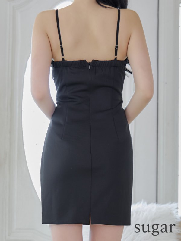 画像9: XSサイズあり【IRMA/イルマ】スパンコール刺繍/ シアー/ レース/ キャミソール/ タイト/ ミニドレス/ キャバドレス【HC02】 (9)