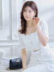 ホワイト モデル：阿部なつき　身長：160cm　着用サイズ：Sサイズ