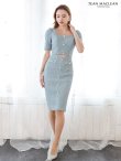 ブルーグレー　モデル：KAREN　身長：166cm サイズ：Sサイズ
