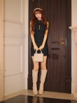 画像12: 【予約商品/10月下旬発送予定】XSサイズあり【ROBE de FLEURS/ローブドフルール】ビジュー/ バストジップ/ タイト/ ミニドレス/ キャバドレス[OF08] (12)