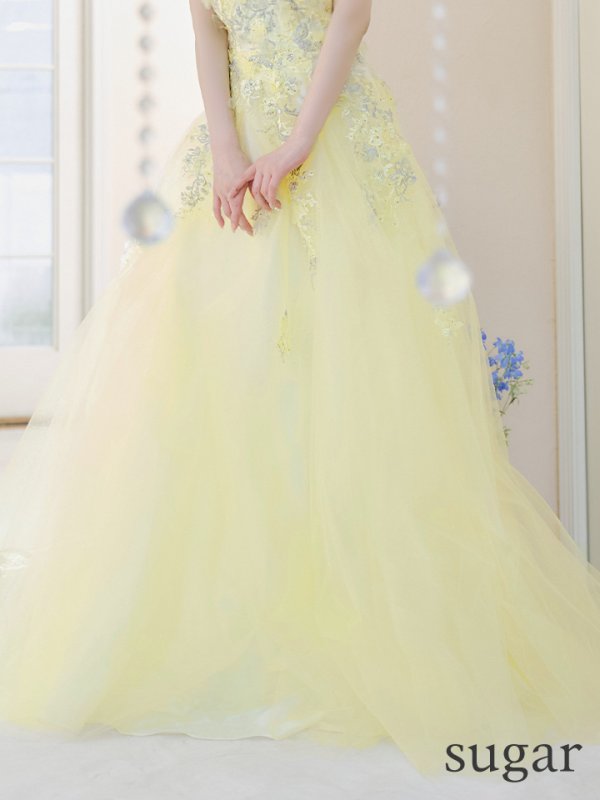 画像11: Lサイズあり【JEAN MACLEAN/ジャンマクレーン】立体フラワー/ 刺繍/ オフショルダー/ チュール/ Aライン/ フレア/ プリンセスロング/ ロングドレス/ キャバドレス long【HC02】 (11)