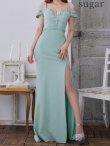画像8: 【IRMA/イルマ】ラメニット/ ビジュー/ オフショルダー/ バックスピンドル/ スリット/ ロングドレス/ キャバドレス long[OF2A] (8)