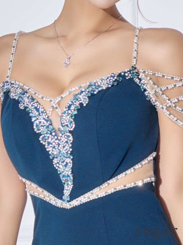 画像14: XSサイズあり【IRMA/イルマ】パール/ ビジュー/ オフショル風デザイン/ カットアウト/ タイト/ ミニドレス/ キャバドレス【HC02】 (14)