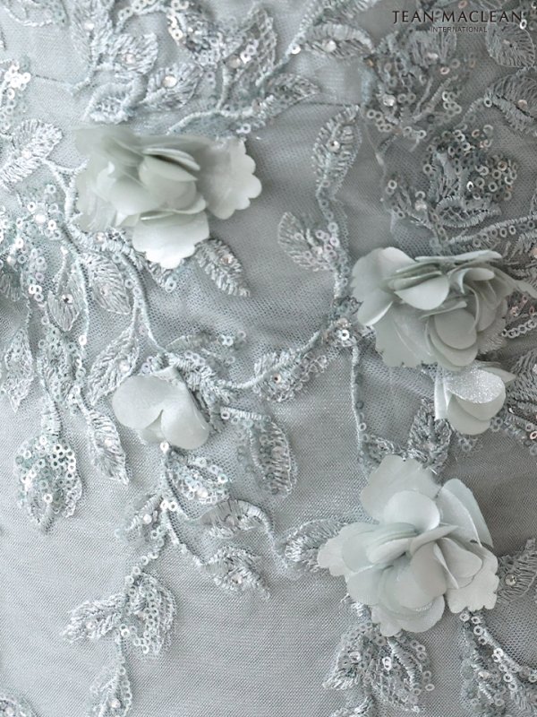 画像6: Lサイズあり【JEAN MACLEAN/ジャンマクレーン】立体フラワー/ ノースリーブ/ チュール/ マーメイド/ ロングドレス/ キャバドレスlong【HC02】 (6)