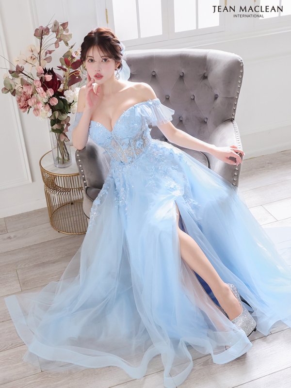 ブルー モデル:ゆめ 身長:160cm 着用サイズ:Mサイズ