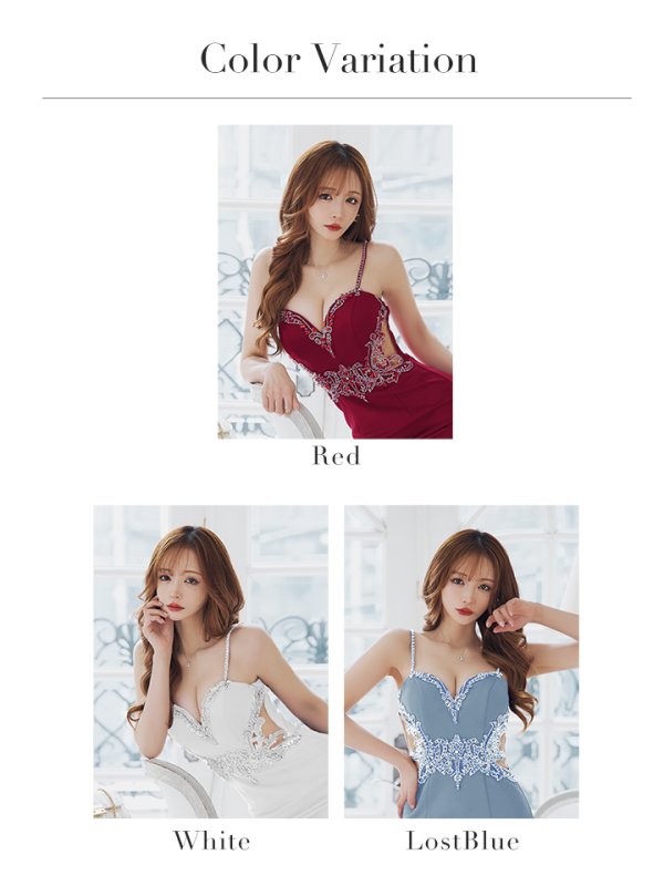 画像19: XSサイズあり【IRMA/イルマ】ビジュー/ 刺繍/ キャミソール/ シアー/ タイト/ ミニドレス/ キャバドレス【HC02】 (19)