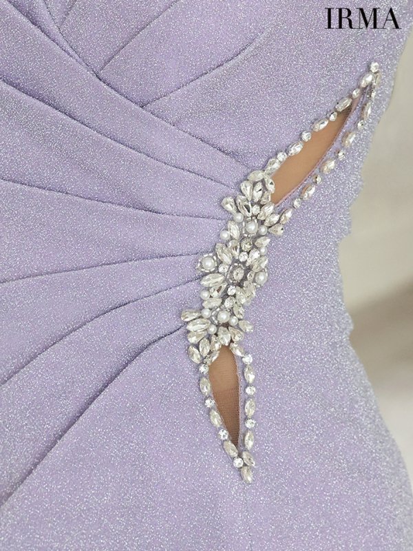 画像21: XSサイズあり【IRMA/イルマ】ビジューショルダー/ ノースリーブ/ ウエストタック/ ラメニット/ タイト/ ミニドレス/ キャバドレス【HC02】 (21)