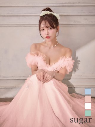 ビジュー付きピンクゴルフドレス ビジュー付きピンクゴルフドレス ビジュー付きピンクゴルフドレス