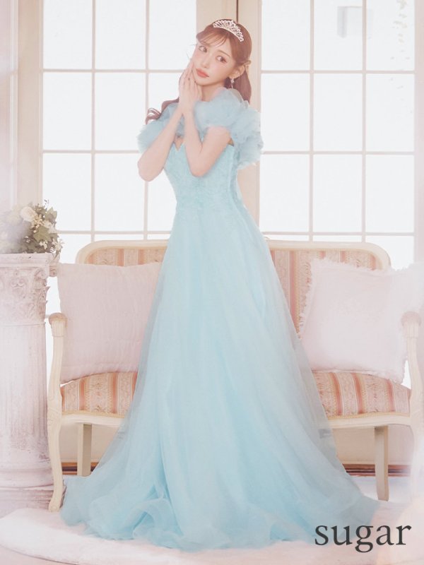 ブルー モデル:明日花キララ 身長:162cm 着用サイズ:Mサイズ