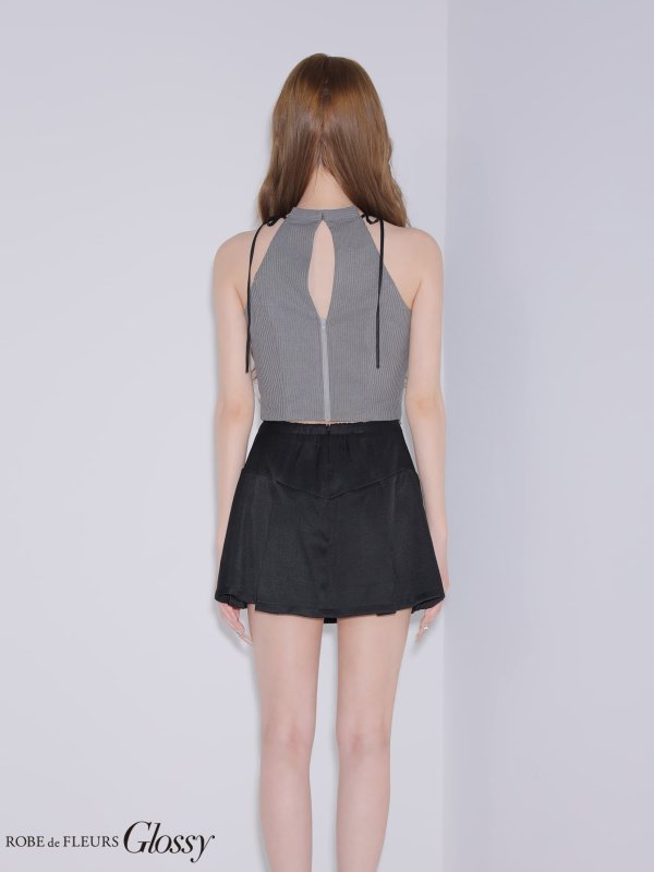 グレーxブラック　モデル：しおん　身長：158cm　着用サイズ：Sサイズ