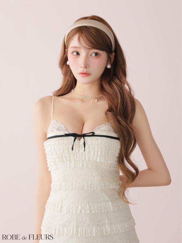 アイボリー　モデル：まみ　身長：161cm　着用サイズ：Sサイズ