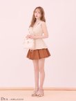 ベージュxブラウン　モデル：ゆめ　身長：160cm　着用サイズ：Sサイズ　