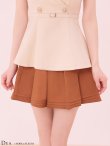 ベージュxブラウン　モデル：ゆめ　身長：160cm　着用サイズ：Sサイズ　