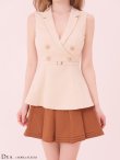 ベージュxブラウン　モデル：ゆめ　身長：160cm　着用サイズ：Sサイズ　