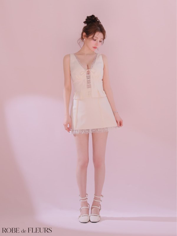 アイボリー　モデル：ももか　身長：156cm　着用サイズ：Sサイズ