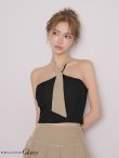 ブラック×ベージュ　モデル：みゆ　身長：164cm　着用サイズ：Sサイズ