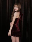 ワインレッド　モデル：るりぴ　身長165cm　着用サイズ：Sサイズ