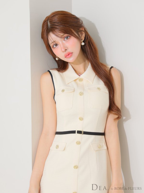 アイボリー モデル：まりん　身長：164cm　着用サイズ：Sサイズ