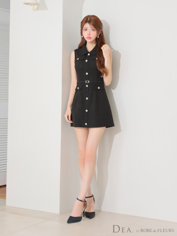 ブラック モデル：まりん　身長：164cm　着用サイズ：Sサイズ