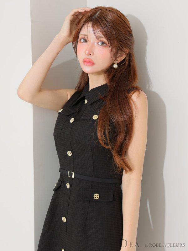 ブラック モデル：まりん　身長：164cm　着用サイズ：Sサイズ