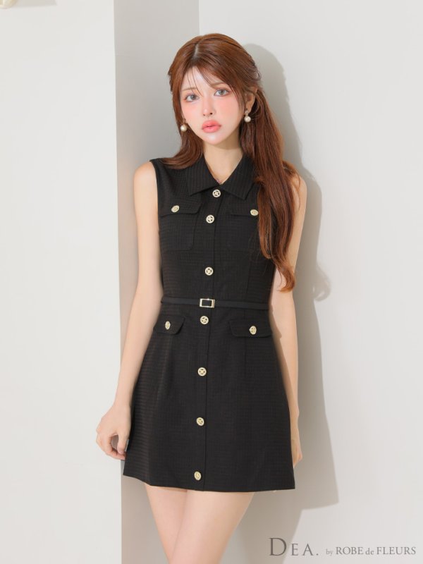 ブラック モデル：まりん　身長：164cm　着用サイズ：Sサイズ