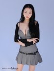 グレー モデル：まおちゃる　身長：158cm　着用サイズ：Sサイズ
