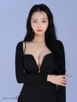 ブラック モデル：まおちゃる　身長：158cm　着用サイズ：Sサイズ