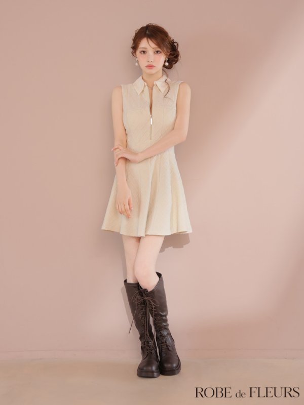 アイボリー モデル：ももか　身長：156cm　着用サイズ：Sサイズ