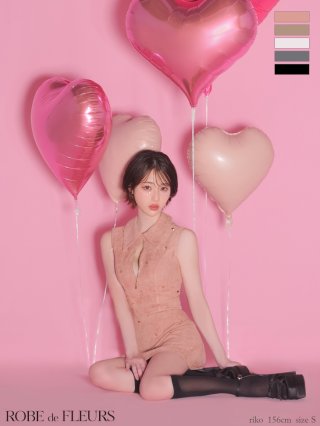ローブドフルール ピンク キャバドレス Suger s XSサイズあり【ROBE de FLEURS/ローブドフルール】スパンコール