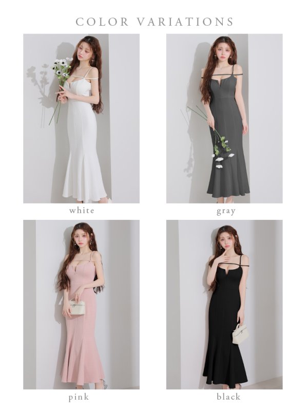 画像17: Lサイズあり【DEA./ディア】デコルテライン/ ストレッチ/ キルティング/ マーメイド/ ワンピース/ ミモレ丈/ マキシ丈/ ミディアムドレス/ キャバドレス long[OF08]【一部予約商品/12月上旬発送予定】 (17)