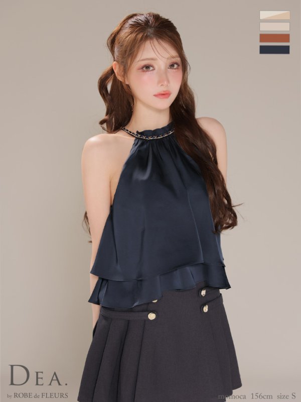 ネイビー モデル：ももか　身長：156cm　着用サイズ：Sサイズ