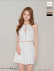 ホワイト　モデル：しおん　身長：158cm　着用サイズ：Sサイズ