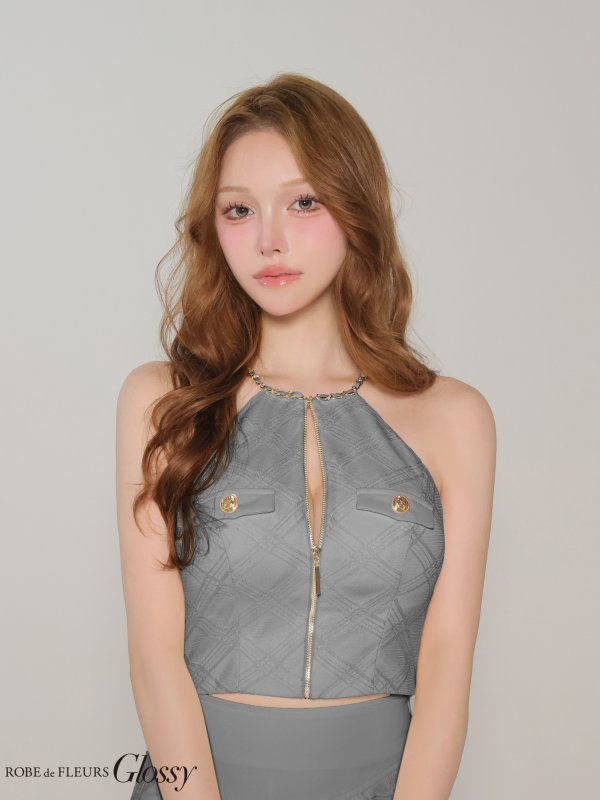 グレー　モデル：しおん　身長：158cm　着用サイズ：Sサイズ