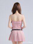 ピンク モデル：ゆめ　身長：160cm　着用サイズ：Sサイズ