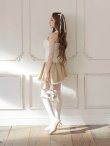 アイボリーxベージュ　モデル：まみ　身長：161cm　着用サイズ：Sサイズ