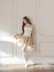 アイボリーxベージュ　モデル：まみ　身長：161cm　着用サイズ：Sサイズ