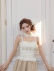アイボリーxベージュ　モデル：まみ　身長：161cm　着用サイズ：Sサイズ