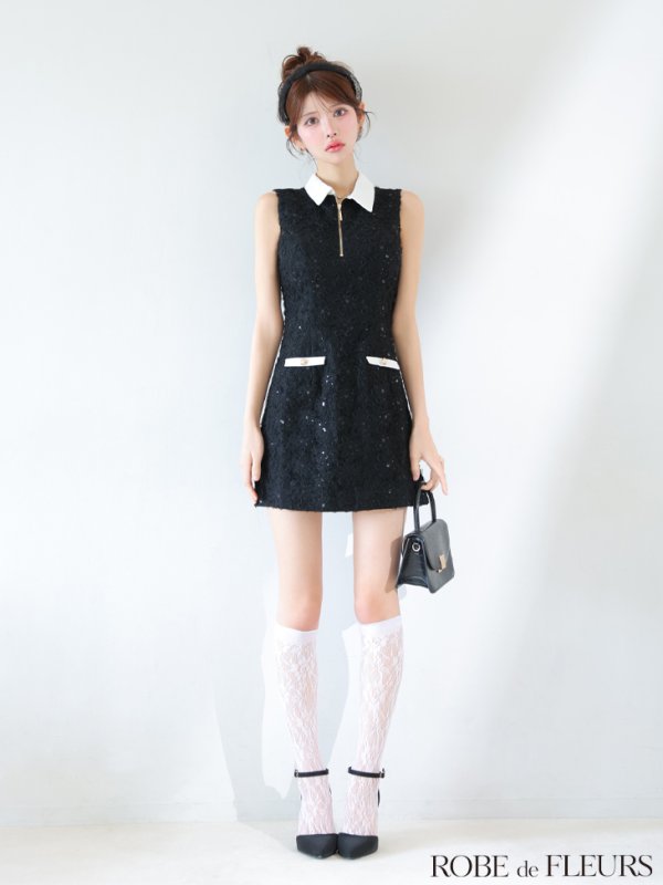 ブラック　モデル：まりん　身長：164cm　着用サイズ：Sサイズ