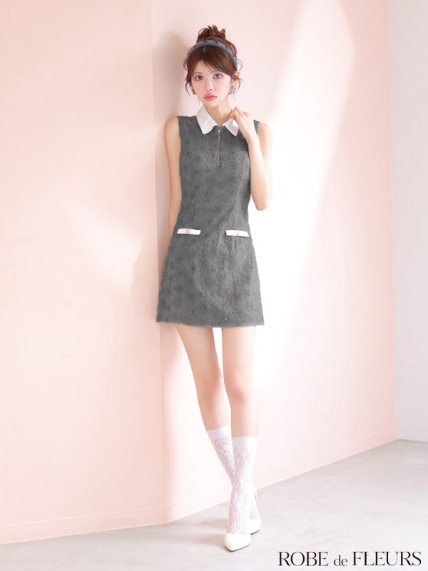 グレー　モデル：まりん　身長：164cm　着用サイズ：Sサイズ