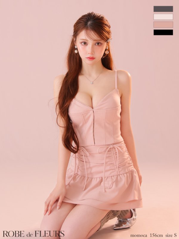 ピンク モデル：ももか　身長：156cm　着用サイズ：Sサイズ
