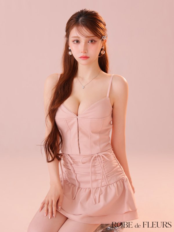 ピンク モデル:ももか 身長:156cm 着用サイズ:Sサイズ