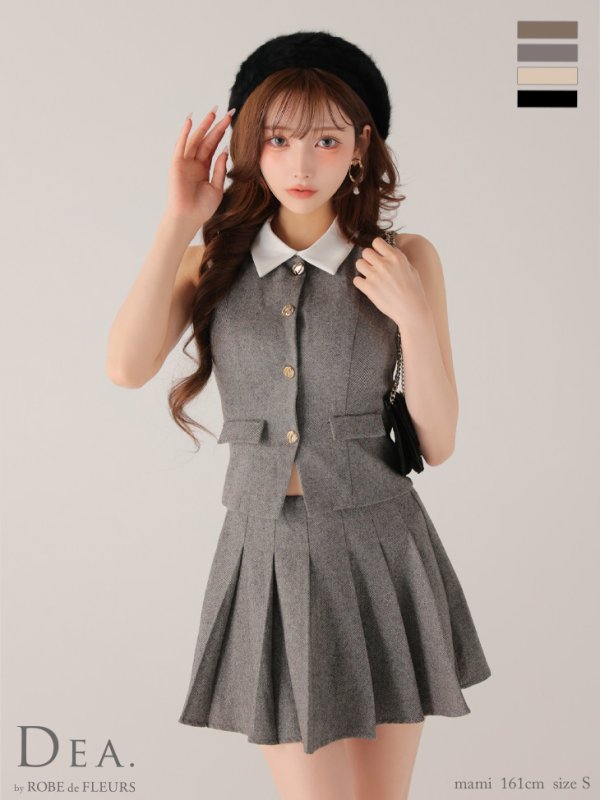 チャコールグレー　モデル：まみ　身長：161cm　着用サイズ：Sサイズ