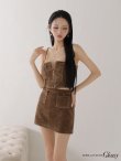 ブラウン　モデル：まおちゃる　身長：158cm　着用サイズ：Sサイズ