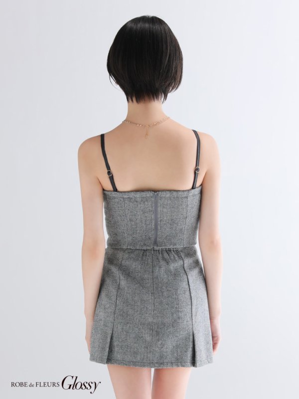 グレー　モデル：りこ　身長：156cm　着用サイズ：Sサイズ