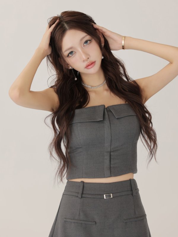 グレー モデル：ハニ　身長：162cm　着用サイズ：Sサイズ