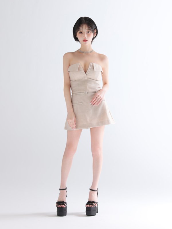 アイボリー モデル：りこ　身長：156cm　着用サイズ：Sサイズ